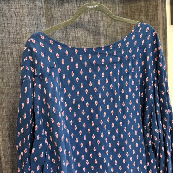 Laura Scott Women's Top Blue Red SZ 3X Boho - Picture 8 of 11